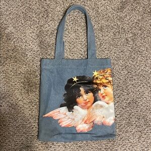 Urban Outfitters Blue Angel Print Tote